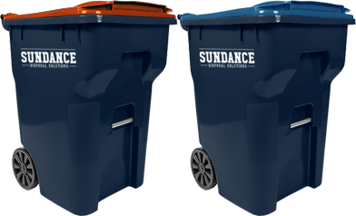 95-gallon trash and recycling carts