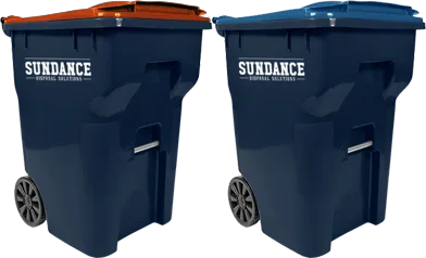 95-gallon trash and recycling carts